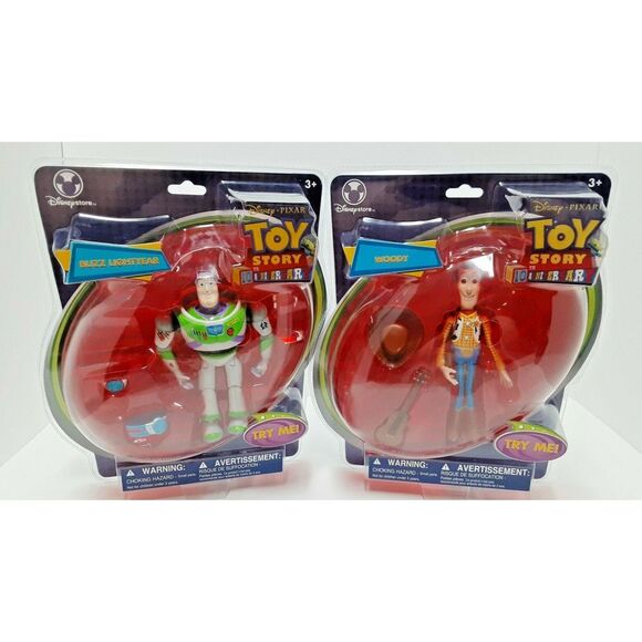 New Rare Disney Store‎ Talking Toy Story 10th Anniversary Woody & BuzzNIP